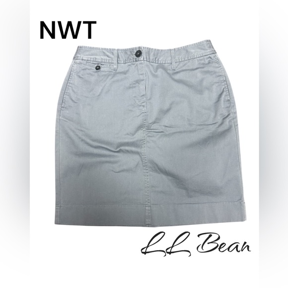 L.L. Bean Dresses & Skirts - 🥰L.L. Bean favorite straight fit women’s size 8 regular blue multi pocket skirt